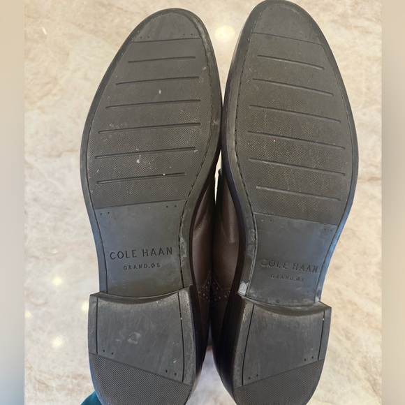 COLE HAAN Brown Leather Monk Strap Shoes - Picture 4 of 6